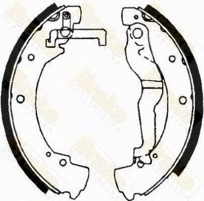 BRAKE ENGINEERING sh2378 -  Комплект тормозных колодок